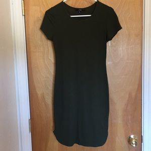 The Vibe Mini Dress: Dark Green
